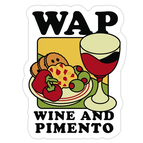 WAP (Wine And Pimento) Die Cut Sticker