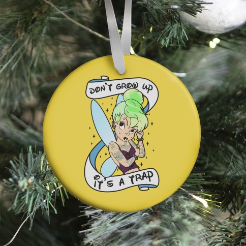 Punk Tinkerbell (Don't Grow Up It's A Trap) Ornament