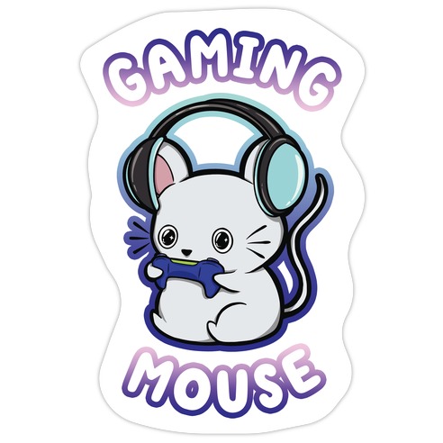 Gaming Mouse Die Cut Sticker