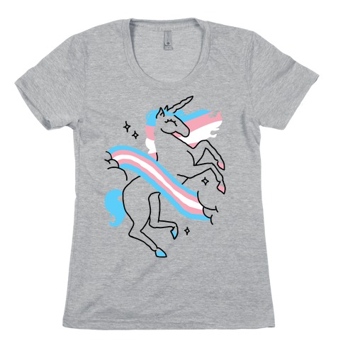 Unicorn Trans Pride Womens T-Shirt