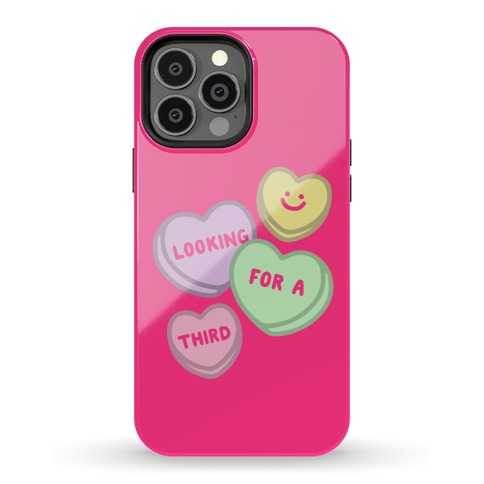 Looking For A Third Candy Hearts Parody Phone Case