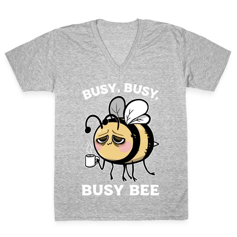 Busy, Busy, Busy Bee V-Neck Tee Shirt