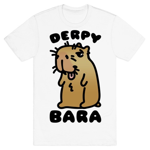 Derpy-Bara Derpy Capybara Parody T-Shirt