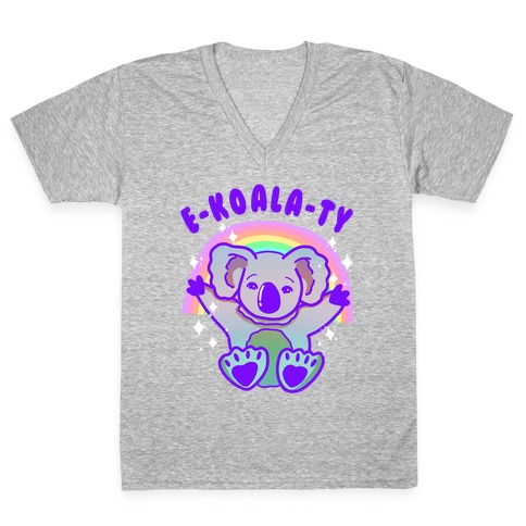 E-koala-ty V-Neck Tee Shirt