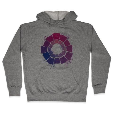 Bi Pride Color Wheel Hooded Sweatshirt