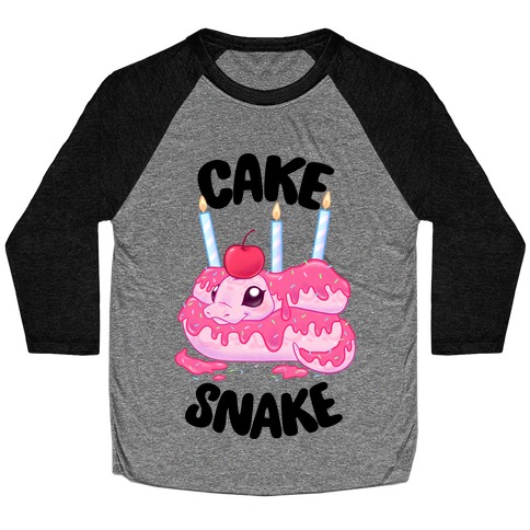 Cake Snake Baseball Tee
