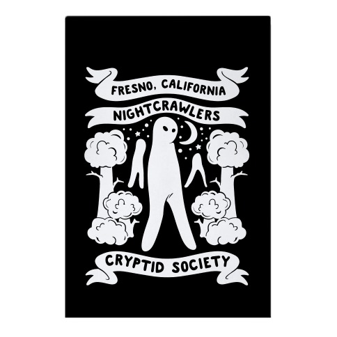 Fresno Nightcrawlers Cryptid Society Garden Flag