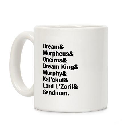 Sandman Name List Coffee Mug