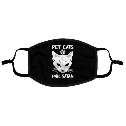Pet Cats Hail Satan Sphynx Flat Face Mask