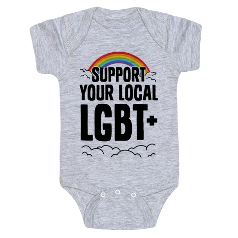 Support Your Local LGBT+ Baby One-Piece
