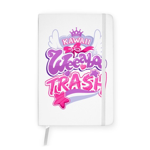 Kawaii Weeaboo Trash Anime Logo Notebook | LookHUMAN