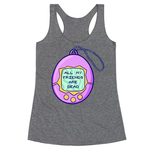 All My Friends Are Dead 90's Toy Racerback Tank Top