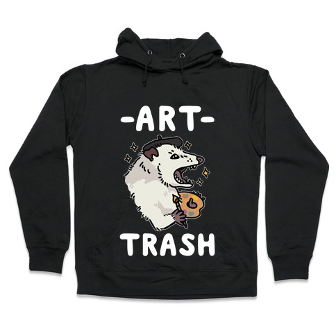Art Trash Possum Hooded Sweatshirt