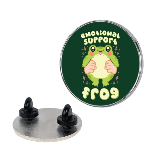 Emotional Support Frog Pin