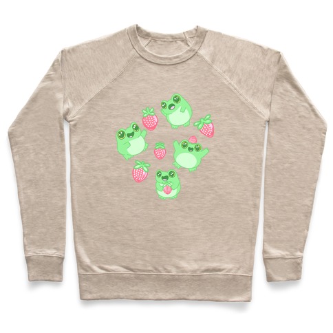 Strawberry Frogs Pattern Pullover