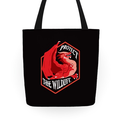 Protect The Wildlife Red Dragon Tote