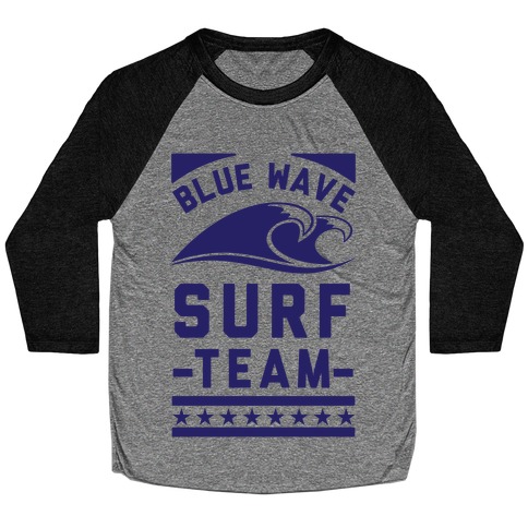 Blue Wave Surf Team Baseball Tee