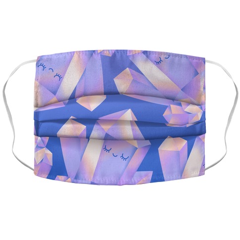 Happy Healing Crystal Accordion Face Mask