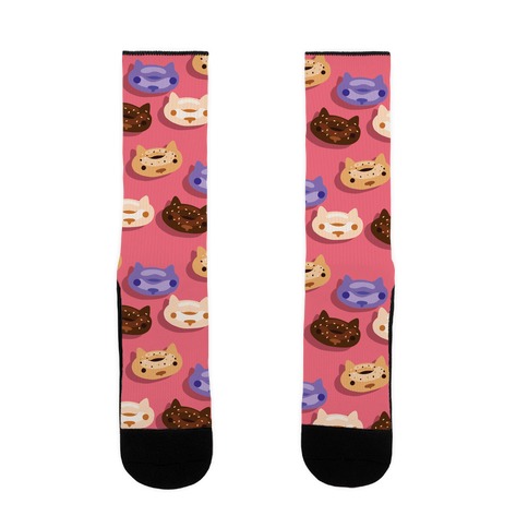 Cat Bagel Pattern Sock