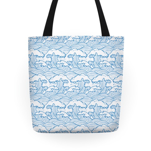 Traditional Japanese Waves Tote