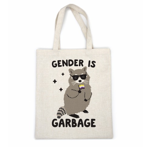 Gender Is Garbage Non-binary Raccoon Casual Tote