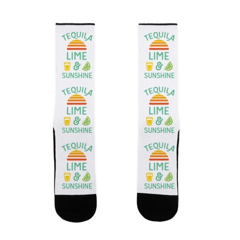 Tequila Lime And Sunshine Sock