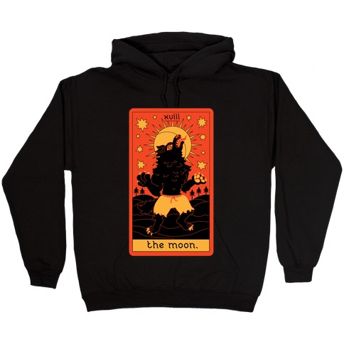 The Moon Werewolf Tarot Hooded Sweatshirt