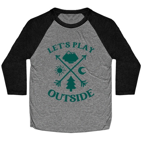 Let's Play Outside Baseball Tee
