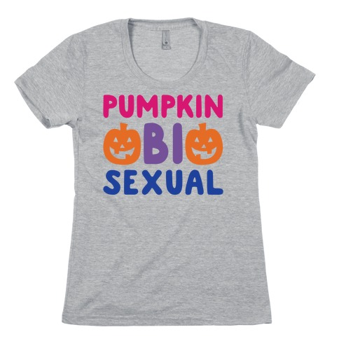 Pumpkin Bisexual Womens T-Shirt