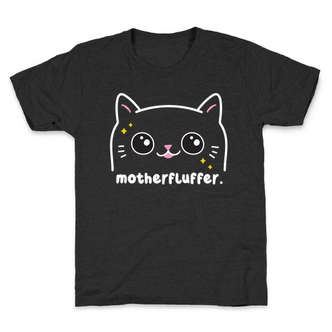 Cuss Cat Motherfluffer Kids T-Shirt