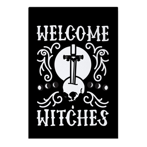 Welcome Witches Garden Flag