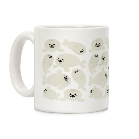 Baby Seals Pattern Study Coffee Mug