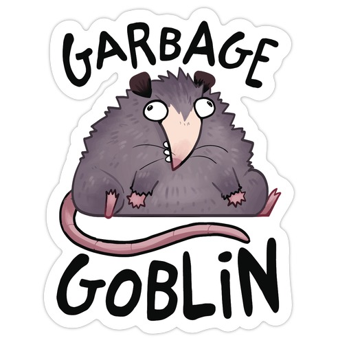Garbage Goblin Die Cut Sticker