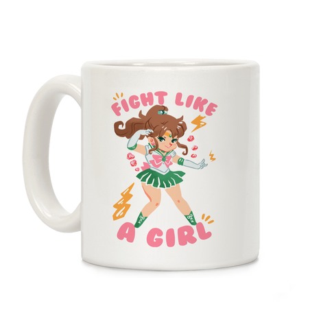 Fight Like A Girl: Sailor Jupiter Coffee Mug