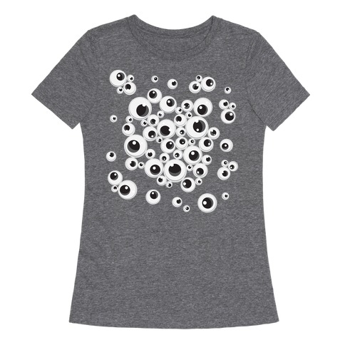 Googly Eye Pattern Womens T-Shirt
