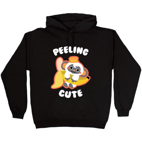 Peeling Cute Hooded Sweatshirt