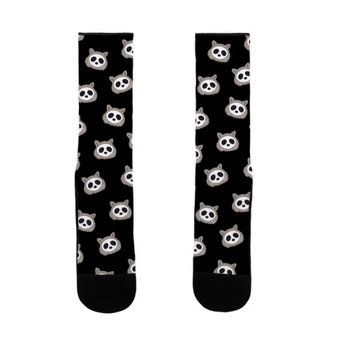 Raccoon Skull Pattern Sock