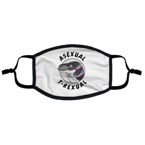 Asexual T-Rexual Flat Face Mask