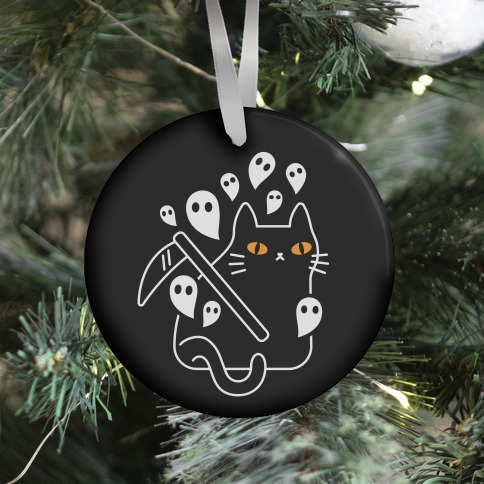 Nine Lives Reaper Cat Ornament