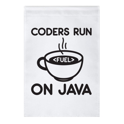 Coders Run On Java Garden Flag
