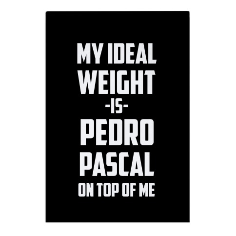 My Ideal Weight Is Pedro Pescal On Top Of Me Garden Flag
