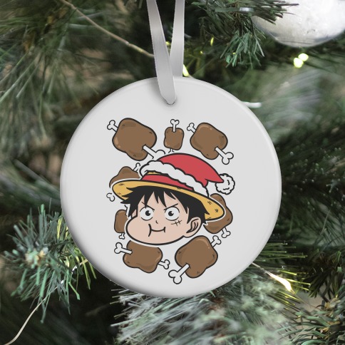Luffy Holiday Feast Parody Ornament