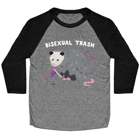 Bisexual Trash Opossum Baseball Tee
