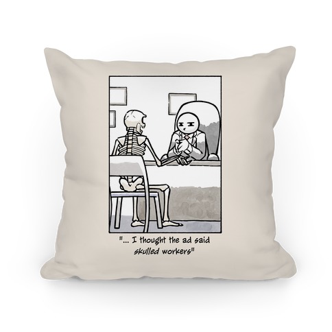 Skulled Workers Pillow