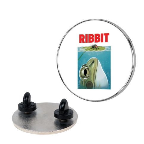Ribbit Jaws Parody Pin