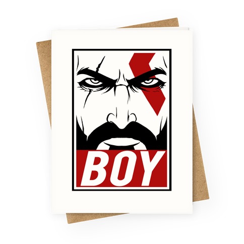 Kratos - Boy Greeting Card