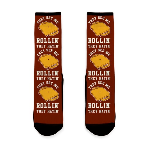 They See Me Rollin' Butt Scooter Sock