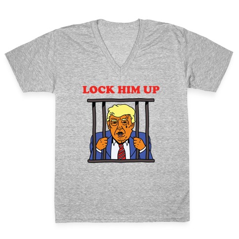 Lock Him Up V-Neck Tee Shirt