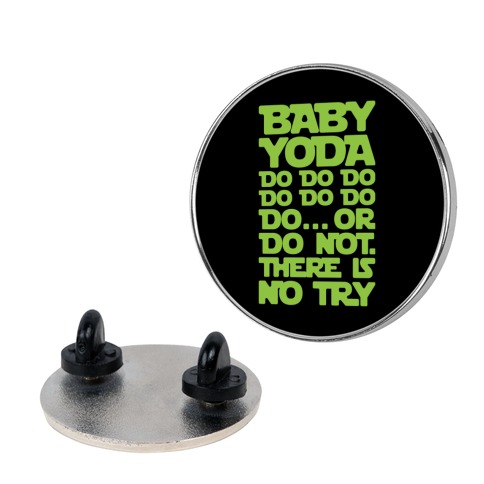 Baby Yoda Baby Shark Parody Pin