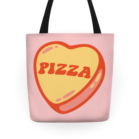Pizza Candy Heart Tote